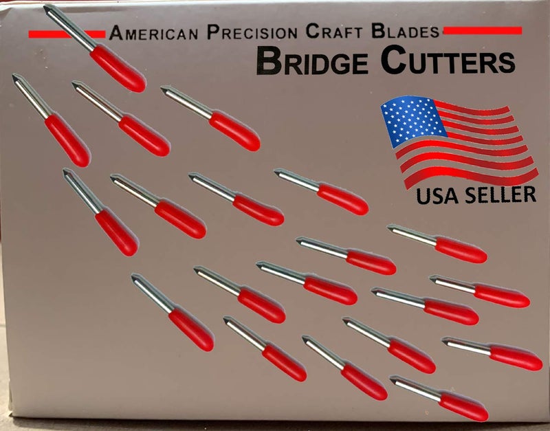 Bridge Cutters 20 Pack - Made in USA - Explore Replacement Blades Compatible Cricut Imagine Explore Air 2 Create Maker 3 Expression 45Â° Standard Vinyl Fabric Scrapbook Cutting Blades Replacements - Image 4